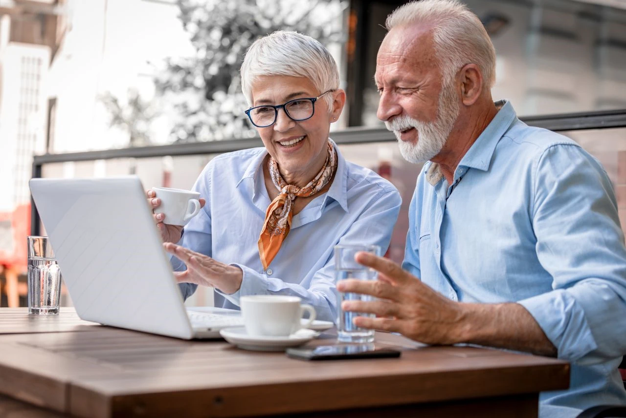 Senior US expat couple enjoying healthy retirement lifestyle in Thailand