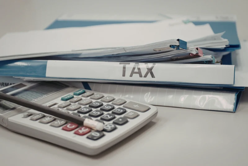 Organised tax folders and documents for FBAR reporting compliance
